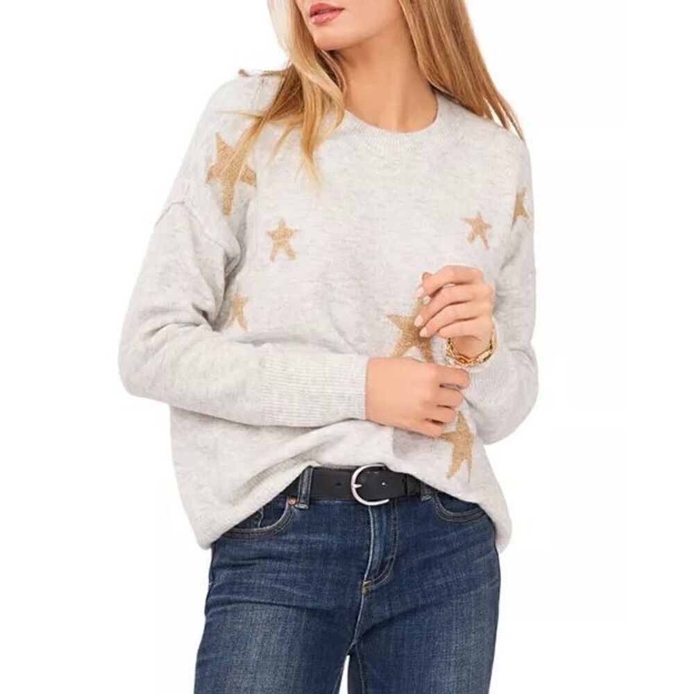 NWT VINCE CAMUTO Star Crewneck Sweater XXL $79.00